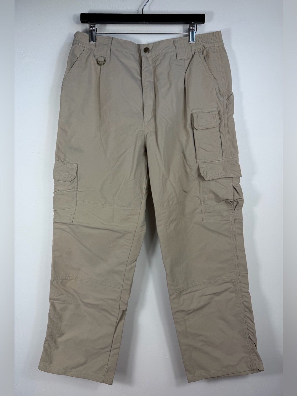 5.11 Tactical Cargo Pants Mens 36x30 Beige Nylon Utility 74158 Double Knee